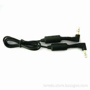 Stereo Data Cable with Gold Connector and Two-core for EMI Protection